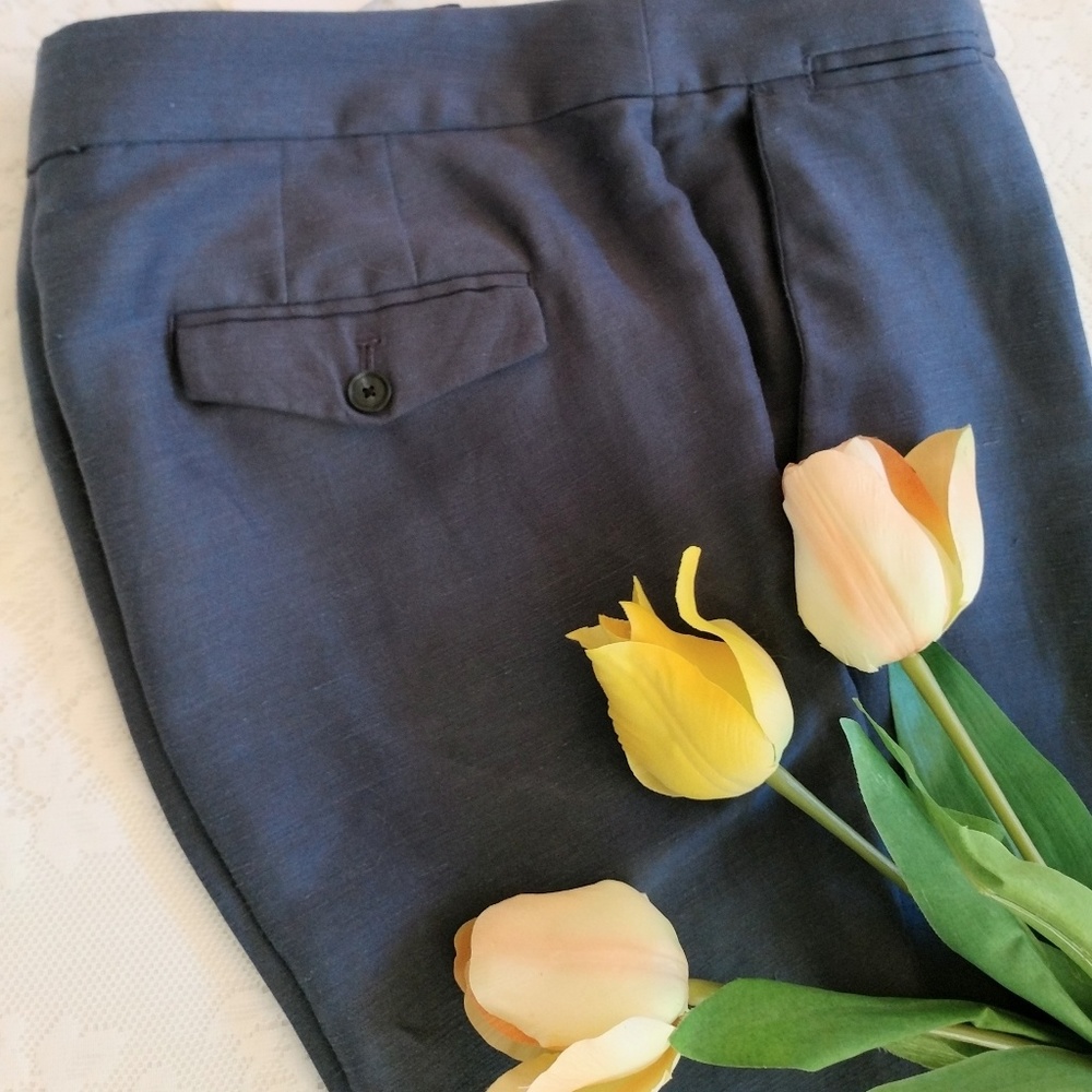 Linen pretty blue pants NWT